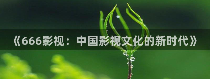 飘零电影在线看免费播放：《666影视：中国影视文化的新时代》